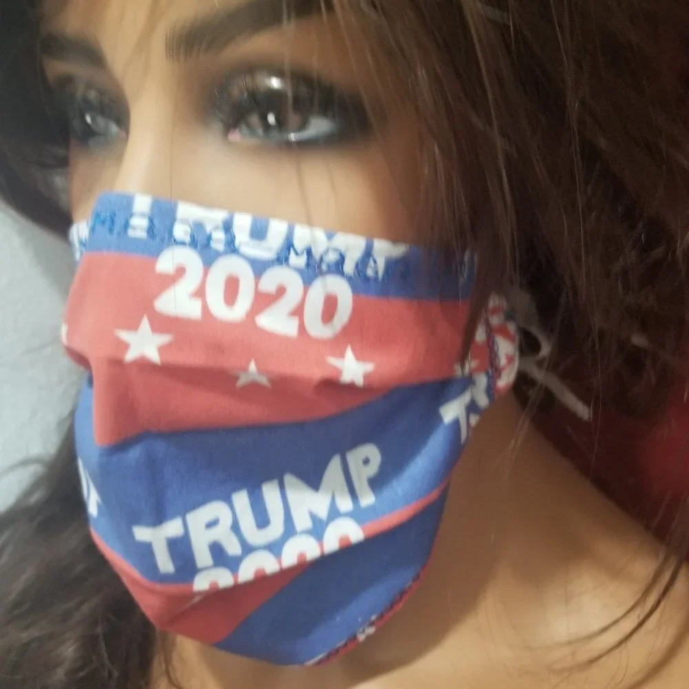 Cloth Face Mask - Silver/Copper Filters-Trump2020